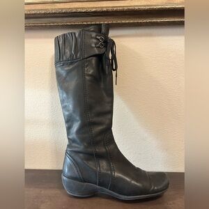 Doralatina Leather Knee-High  Boots